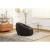 Lyngins Giant Faux Fur Bean Bag Chair, Ergonomic Lazy Chair with Memory Foam, Stylish Accent Chair, Single Sofa Chair for Home & Leisure - 3 of 4