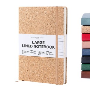 Ruled Journal Notebook, A4 8.5 x 11.5 inch 160 Lined Pages, Hardcover Leather Writing Journals for Women, Men, 120 GSM Thick Paper, Gifts Box Included - 1 of 4
