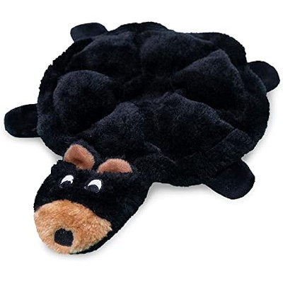 ZippyPaws Squeakie Crawler- No Stuffing Dog Toy, Squeaky Pet Toy Unstuffed Chew Toy, Bubba The Bear- 12"