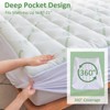 Itopfox Cooling Mattress Topper Queen – Extra Soft Pillow Top Pad, Breathable Viscose Bamboo Protector for Back Pain Relief, Deep Pocket Cover - 3 of 4