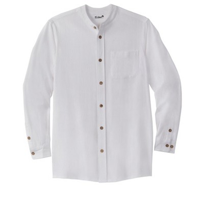 KingSize Men's Big & Tall Gauze Mandarin Collar Shirt