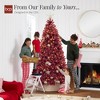 Best Choice Products Pre-Lit Burgundy Christmas Tree, Artificial Full Holiday Decoration w/ Incandescent Lights - 4 of 4