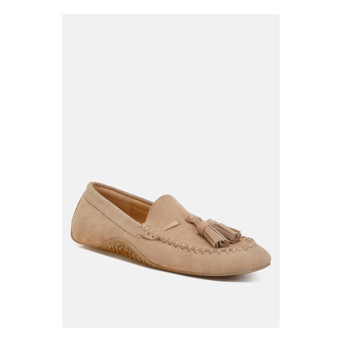 Женские туфли Rag & Co Womens Kipstar Suede Round Toe Tassel s Loafers 6 — фото 2