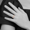 Black Bow Jewelry 2mm to 6mm 14K Rose Gold Half Round Standard Fit Band - 4 of 4