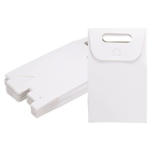 Unique Bargains Stand Up Kraft Paper Gift Bags with Handles 6.3" x 3.9" 32 Pcs - 1 of 4