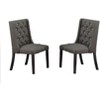 Ridstar 2 Piece Modern Dining Chairs, Armless Chair For Dining Room-Gray - 2 of 4
