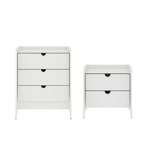 Manhattan Comfort 2pc Coney Dresser and Nightstand Bedroom Set - 1 of 4