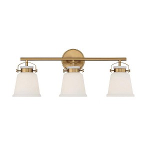 Savoy House Kaden 3 - Light Vanity in  Warm Brass - 1 of 3