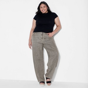 Women's Mid-Rise Barrel Jeans - Wild Fable™ - 1 of 3