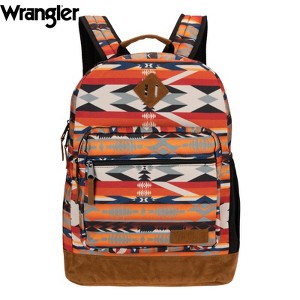 Wrangler Yellowstone 18.5" Backpack for Womens Mens Kids, Classic Logo Water Resistant Casual Daypack for Travel with Padded Laptop Notebook Sleeve - 1 of 4