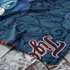 MLB Strike Stitch Hugger Pillow & Silk Touch Throw Blanket Set 40x50 Inches - 3 of 4
