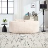 SKRAN Bean Bag sofa Lazy Sofa Lounger  Bean Bag Chair Couch for Adults and Kids, Indoor & Outdoor, Accent Floor Soft Lounge Chair (Beige) - 4 of 4