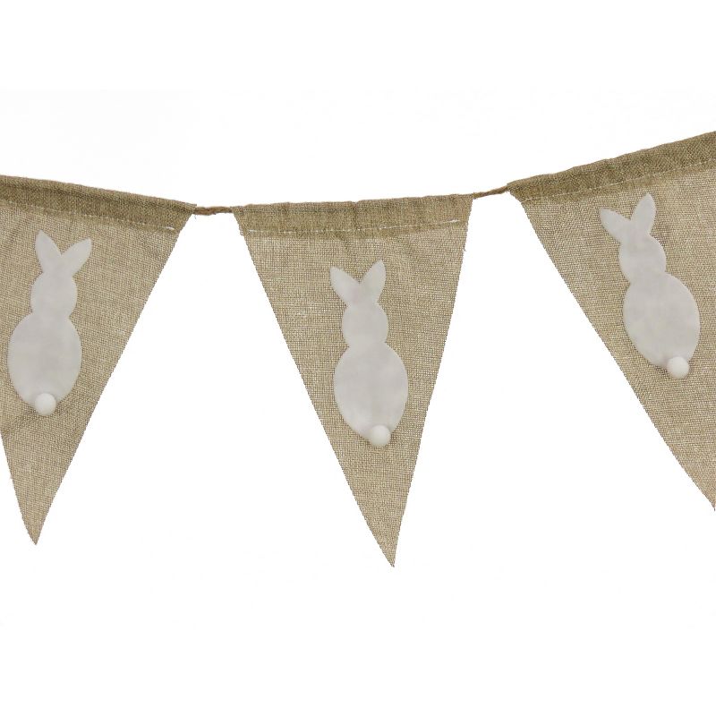 National Tree Company Easter Bunny Hanging Banner Decoration, White, Easter Collection, 70 Inches, 3 of 5