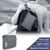 Tirrinia Travel Blanket Airplane Office Pullover 4 in 1 Premium Cozy Fleece Portable  Pullover  Blankets with Built-in Bag, Pocket - 3 of 4