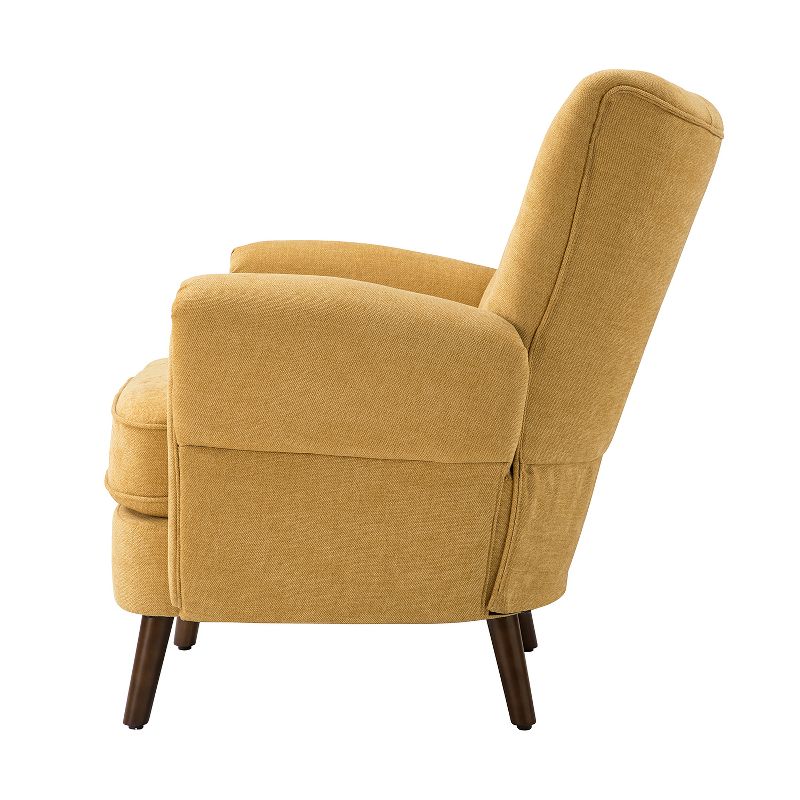 Set of 2 Dittmar Mid Century Club Chair with Wingback and Button-tufted Design  | ARTFUL LIVING DESIGN, 4 of 12