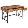 PAGED Home Office Desk 43" L Modern Writing Desk with 2 Storage Shelves and Wooden Desktop for Office, Study - 3 of 4
