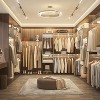Besiost 154-In Closet Organizer System Wall-mounted with Extendable Hanging Rods - 4 of 4