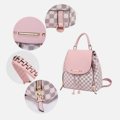 MKF Collection Kimberly Backpack Circular Print Tote Bag by Mia K - Pink — фото 4