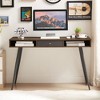 Lyngins Modern Computer Desk with USB Ports & Power Outlet, Storage Drawers, Multifunctional Office Desk/Study Desk/Writing Desk /Small Desk - 2 of 4
