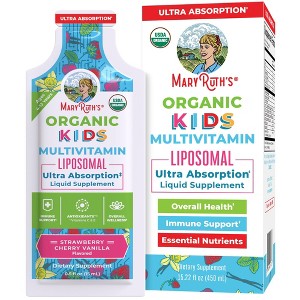 MaryRuth's Kids Multivitamin Liposomal, Strawberry Cherry & Vanilla, 0.5 oz 14-Pack - 1 of 4