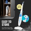 PurSteam Steam Mop, Hard Wood Floor Cleaner, Carpet Cleaner, Swivel Mop Head, 2 Washable Mop Pads, Turquoise/White - 3 of 4