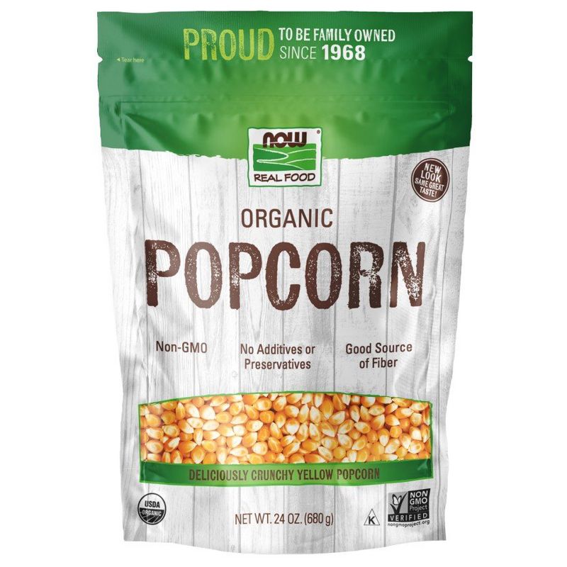 Now Foods Popcorn Organic Non-GE  -  24 oz Popcorn, 1 of 3