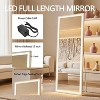 Racxily Full Length Mirror with Lights, Multi-Size Standing & Wall Mounted Dressing Mirror for Bedroom, Black - 3 of 4
