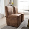 CAVINAS 360 Degree Swivel Dining Chairs Set of 2, Upholstered Kitchen Chairs with Hidden Storage, High-Density Foam & Durable Wooden Frame - 2 of 4