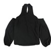 bar III Womens Keyhole Cold Shoulder Blouse - 2 of 2
