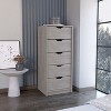 NicBex 5 Drawers Tall Dresser for Bedroom,Modern Style Wooden Drawers with Free Handle,Dressers for Kids Room,Living Room,Entry and Hallway,Gray - 2 of 4