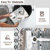 2x6 FT Vintage Patchwork Runner Rug,Washable Grey Non-Slip Geometric Carpet, Stain-Resistant Indigenous Soft Low-Pile Foldable Floor Mat - 2 of 4