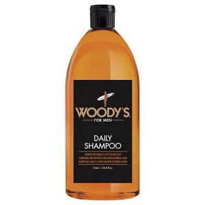 Woody's Quality Grooming Daily Shampoo - For Men - (32 oz / XXL Large Liter) Man Hair Cleanse - 1 of 4