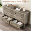 Whizmax 6 Drawer Dresser for Bedroom, Modern Double Dresser Organizer with Storage Drawers, Wooden Chests of Drawers for Bedroom, Hallway - 2 of 4