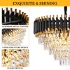 Whizmax Modern New Crystal Chandelier, Black and Gold Glass Lamp, Suitable for Bedroom, Living Room, Study Room - 4 of 4