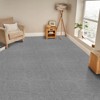 VEVOR Carpet Tiles Peel and Stick, 24” x 24” Squares Self Adhesive Carpet Floor Tile, Soft Padded Carpet Tiles, Easy Install (9Tiles, Light Gray) - 2 of 4