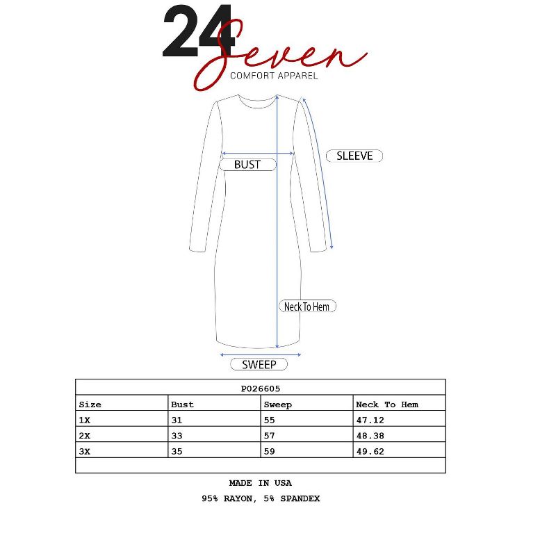 24seven Comfort Apparel Plus Size Strapless Maxi Dress, 4 of 5