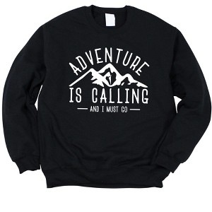 Simply Sage Market Women's Adventure Is Calling And I Must Go Gildan Sweatshirt - 1 of 2
