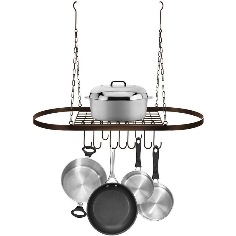 Sorbus Pot and Pan Rack for Ceiling with Hooks, 3 of 8
