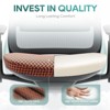Ergonomic Office Chair, Mesh Desk Chair with High Back, Lumbar Support, Adjustable Headrest and 4D Arms, Slide Seat, Tilt Lock-Coral - 4 of 4