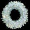 Vickerman 30" White Iridescent Artificial Pre-Lit Wreath - 2 of 4