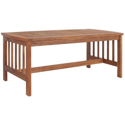 Rocklin 4-Piece Natural & Black Acacia Outdoor Set