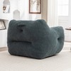 Lyngins 37" Giant Bean Bag Chair, Pre-Filled Lazy Chair with Removable Cover, High-Density Foam Accent Chair with Armrests, Single Sofa Chair - 4 of 4