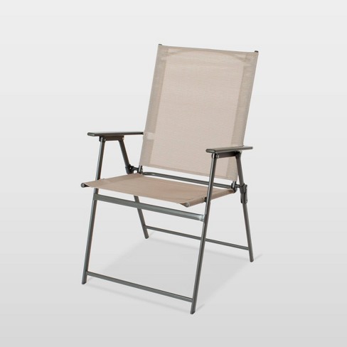 Sling Folding Patio Chair Tan Room Essentials Target