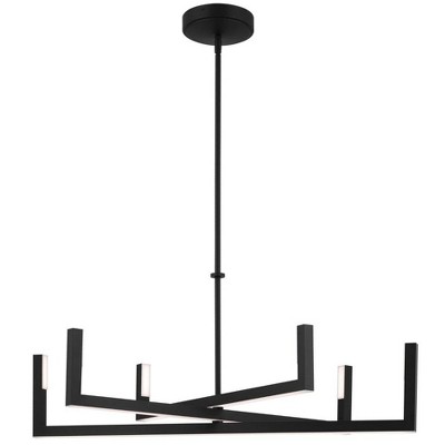 Elan Lighting Priam 6 - Light Chandelier in  Matte Black