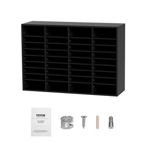 VEVOR Wood Literature Organizer, 36 Compartments, File Sorter with Removable Shelves, Mailboxes Slot for Office Home Classroom,EPA Certified - 1 of 4
