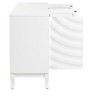 JOYRACER 59" Modern Sideboard Buffet Cabinet with Adjustable Shelves, Storage Cabinet w/ Wavy Pattern Four Doors, Coffee Bar Cabinet for Living Room - 4 of 4