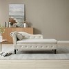 NicBex Velvet Buttons Tufted Nailhead Recliner Sofa with Multifunctional Storage,Upholstered Sleeper Chair for Living Room,Bedroom - 2 of 4