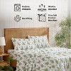 HLC.ME Floral Multi-Piece Bed Sheets Set - Wrinkle Resistant & Ultra Soft - Fits Mattresses up to 15 Inches Deep - 4 of 4