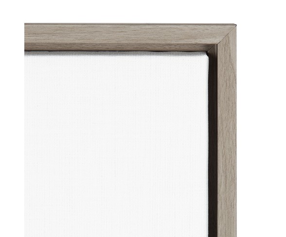 Kate & Laurel 24"x18" Sylvie Sitting Panda And Portrait By Simon Te Tai Framed Wall Canvas Gray