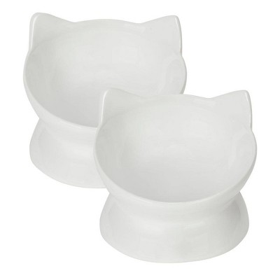 Park Life Designs 2c Oscar Tilt Cat Bowl - White : Target